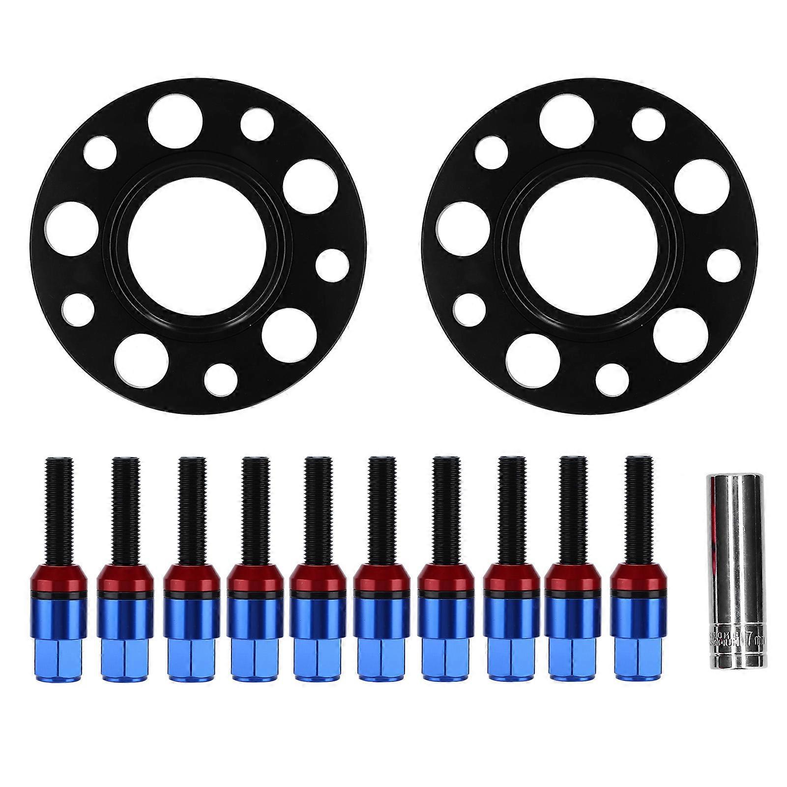 Hub Centric Wheel Spacers Flange Kit 0.6in with Bolts for BMW Series Z3 Z8 M3 M5 - Blue