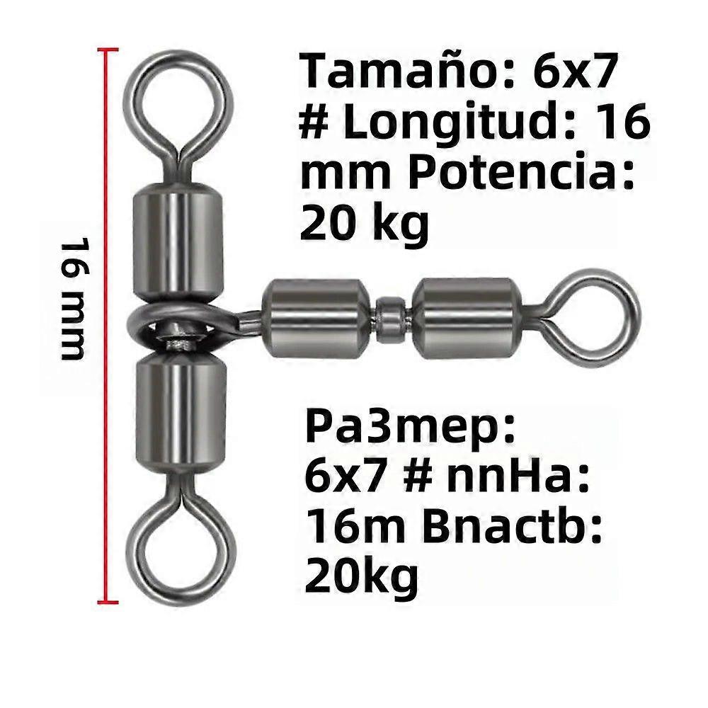 DNDYUJU 5pcs Fishing Connectors Triangle Double Roller High Speed Fishing Accessories For Fishhook Copper Material