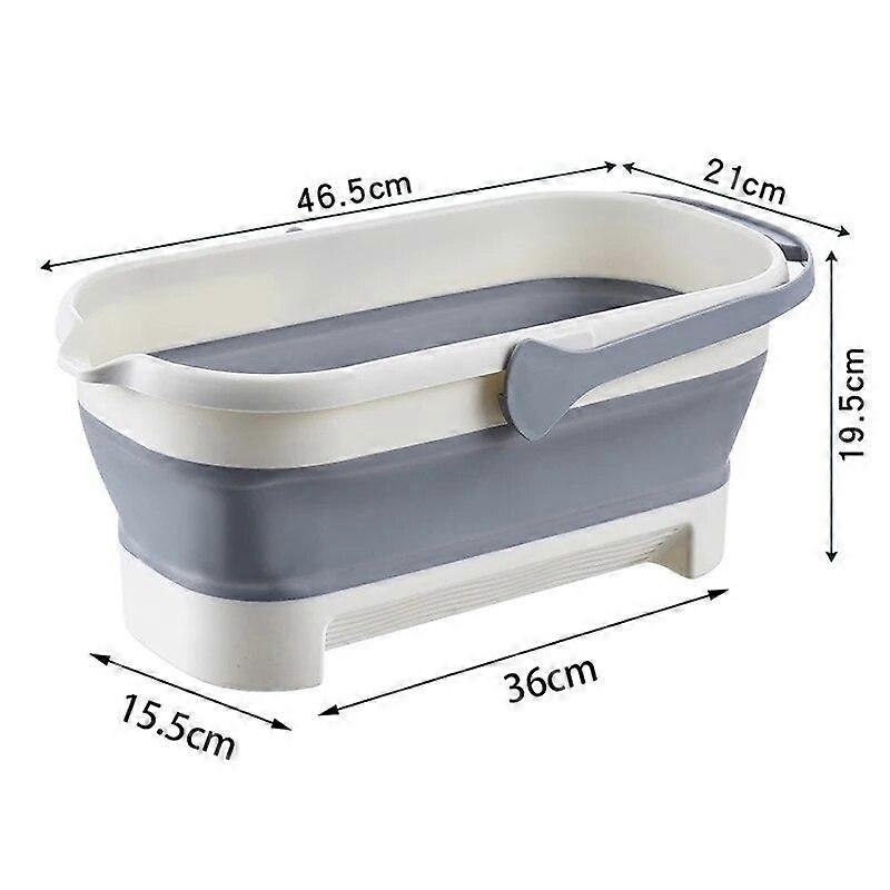 WIKHOSTAR Portable Mop Bucket Camping Folding Bucket with Handle Fishing Pail Space-Saving Washing Basin Collapsible Buckets