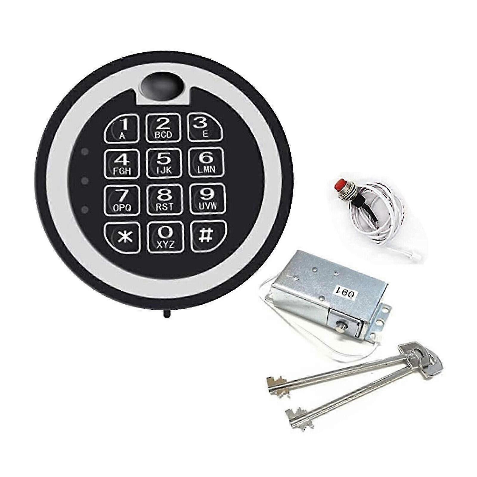 Replace Mesa MSL 500 Safe Lock Solenoid Electronic Lock with 2 Override Keys - High Security Fireproof Safe Lock js