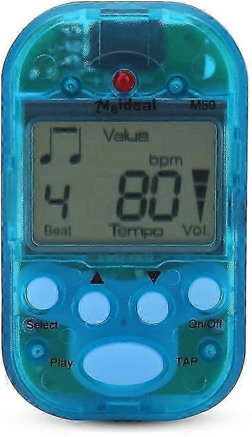 Digital Metronome, Mini Digital Beat Tap M50 Tempo Metronome Clip Musical Instruments (Yellow)_SZXM