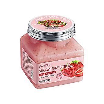 Erdbeer-Peeling Reinigendes Peeling Sanfte Und Straffende Körperpeeling-Creme Peeling-Creme Feuchtigkeitsspendende und aufhellende Peeling-Creme 500g
