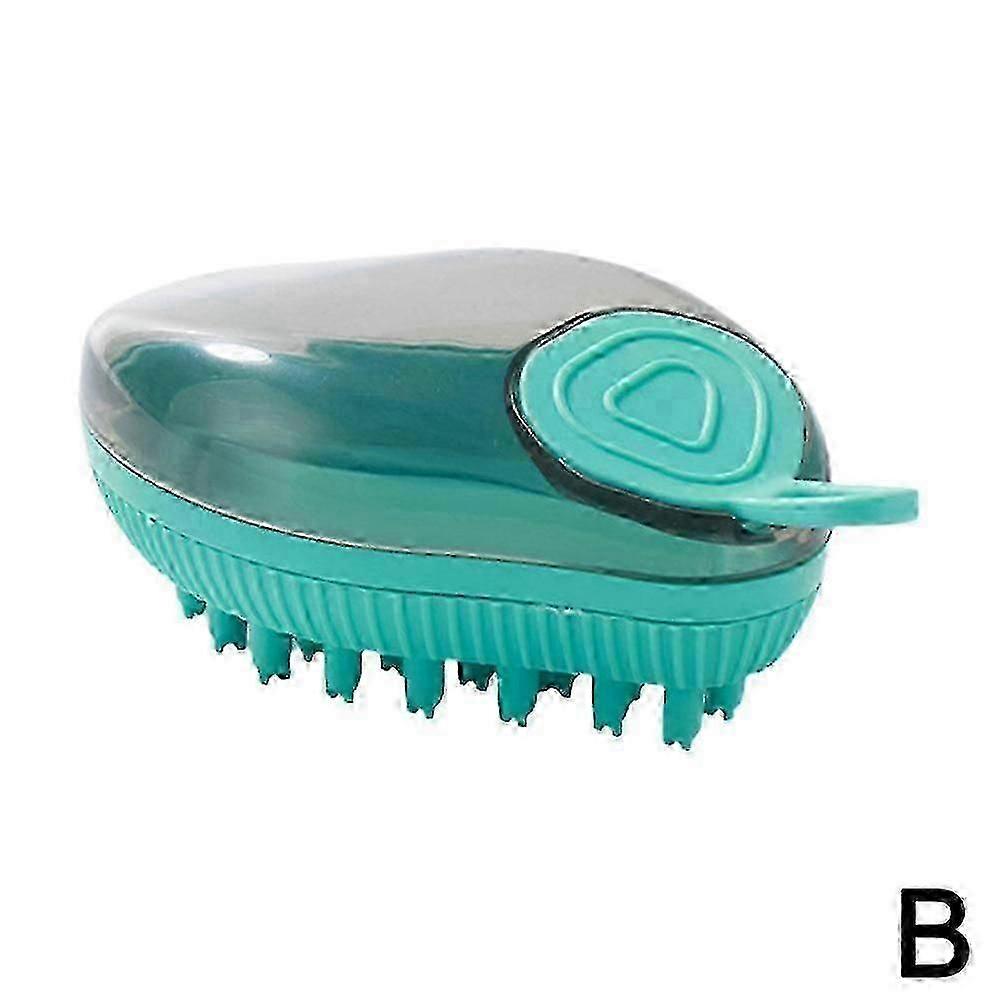 טיפוח חיות מחמד אמבט עיסוי מברשת עם סבון ושמפו מתקן רך Bristle-XinHan