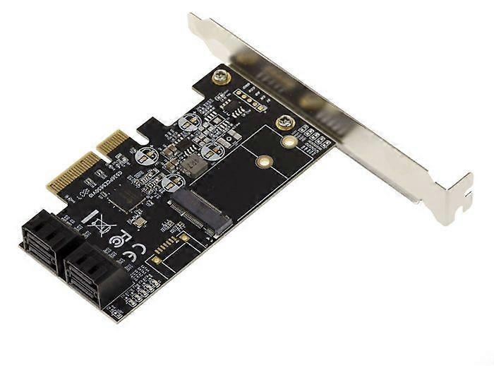 KALEA-INFORMATIQUE PCIe 3.0 Controller Card til 4x SATA 3 6G harddiske og 1x M2 NGFF SSD