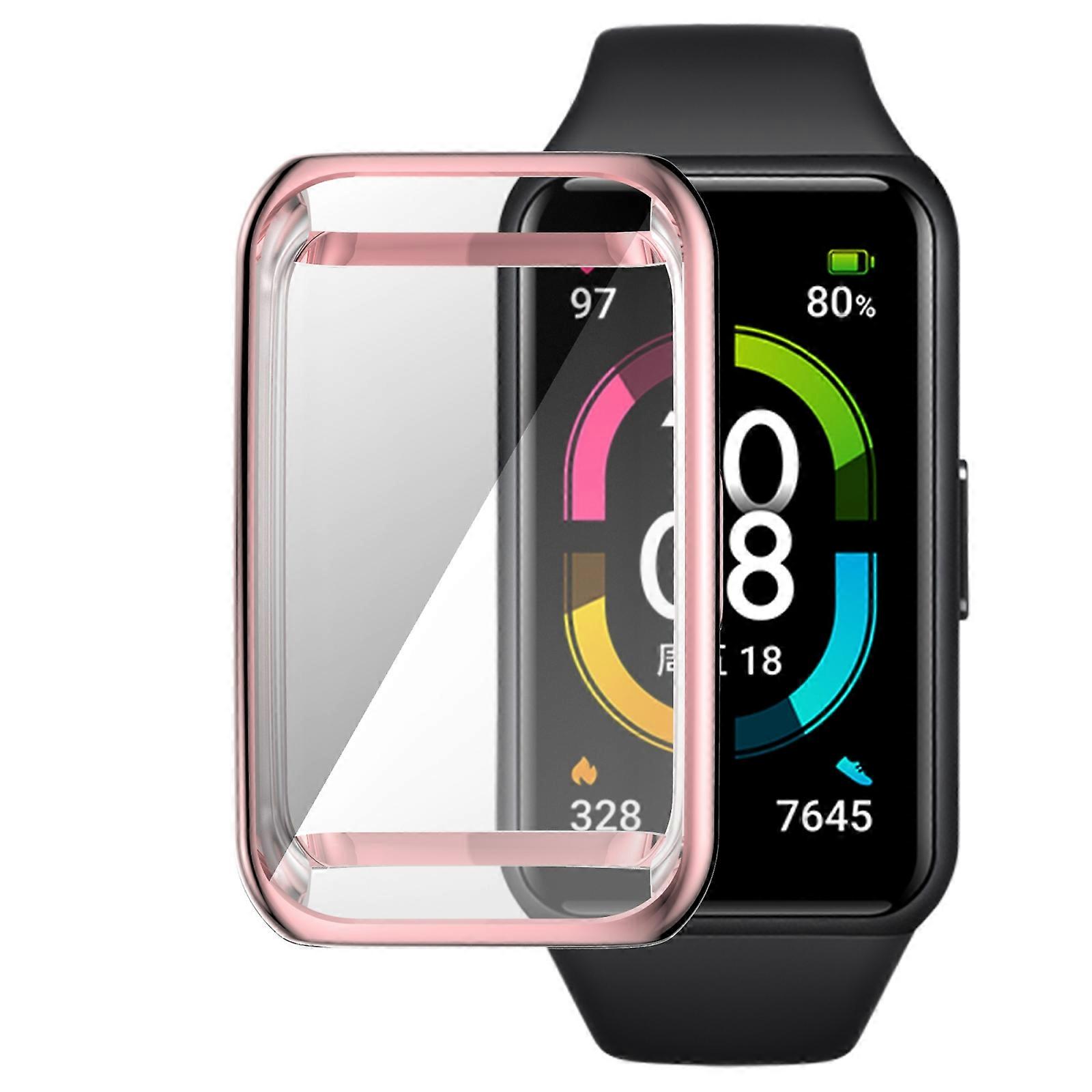 For Huawei Band 7 Full Coverage Electroplating TPU Watch Case
