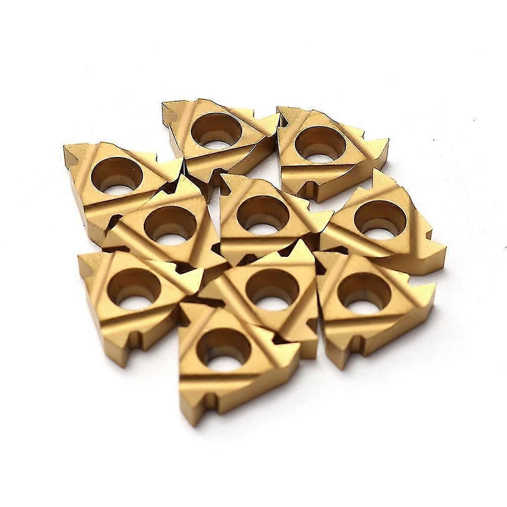 10Pcs 16IR AG60 Inserts Blade Lathe CNC Carbide Thread Cutting Turning Tool