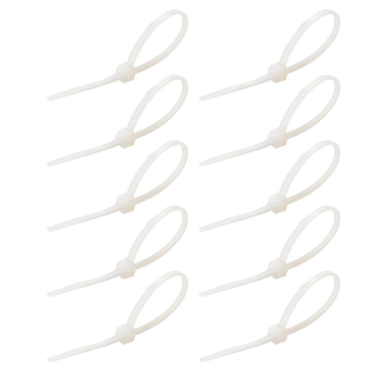 200Pcs Plastic Nylon Cable Ties Self-Locking Cord Straps Adjustable Cables Fastening Loop Home Office Wire Zip Ties
