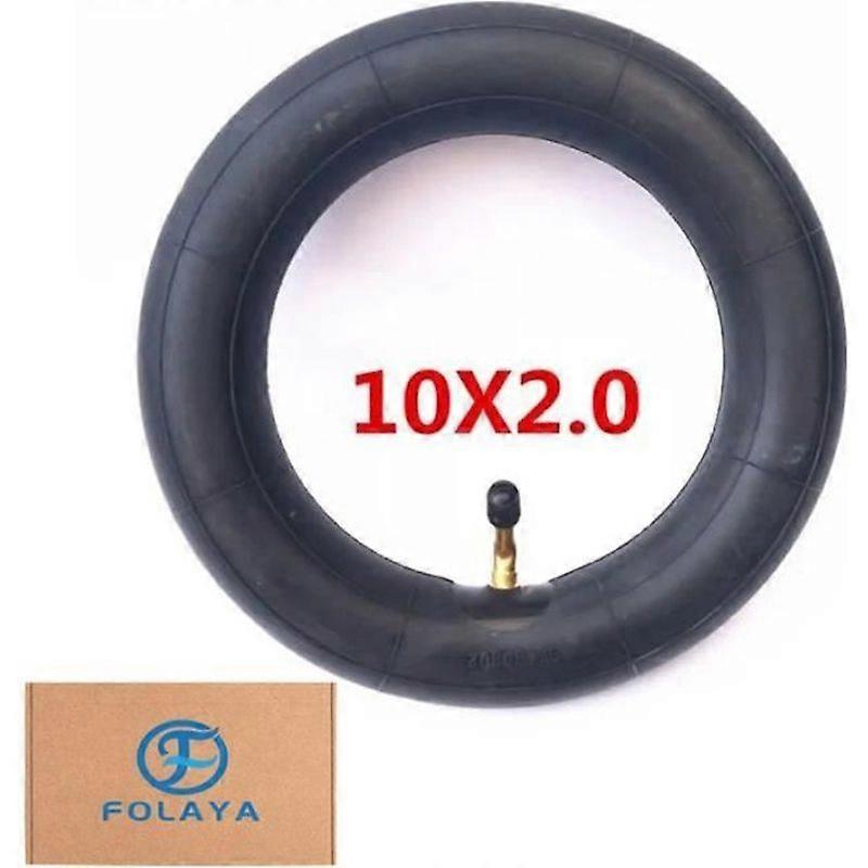 Tubo interno - FOLAYA - 10x2 polegadas - Válvula angular - Carrinho - Válvula Schrader