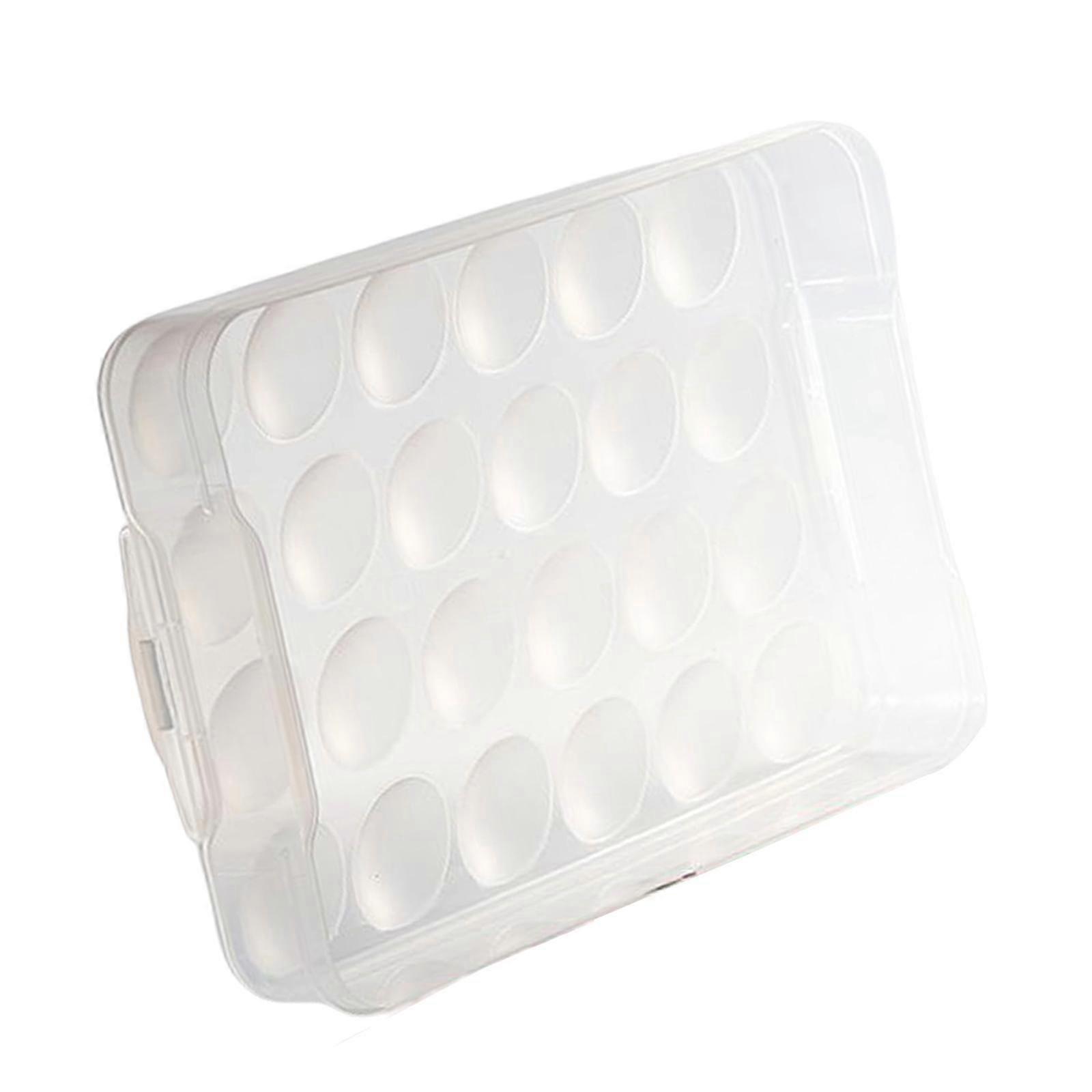 Reusable Eggs Holder Eggs Storage Container for Kitchen Countertop Drawer Clear