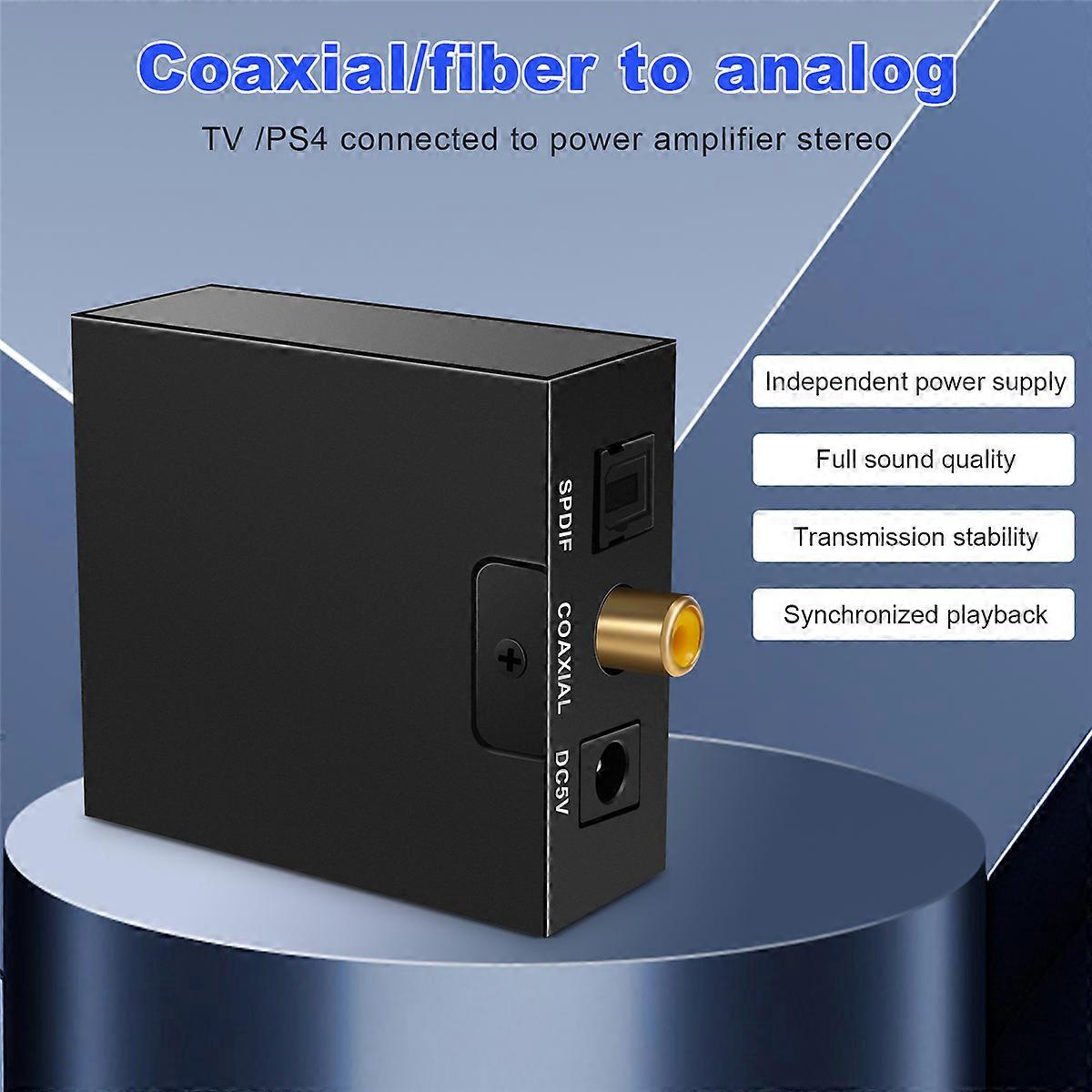 3.5mm Jack Coaxial Optical Fiber Digital to Analog Audio Converter