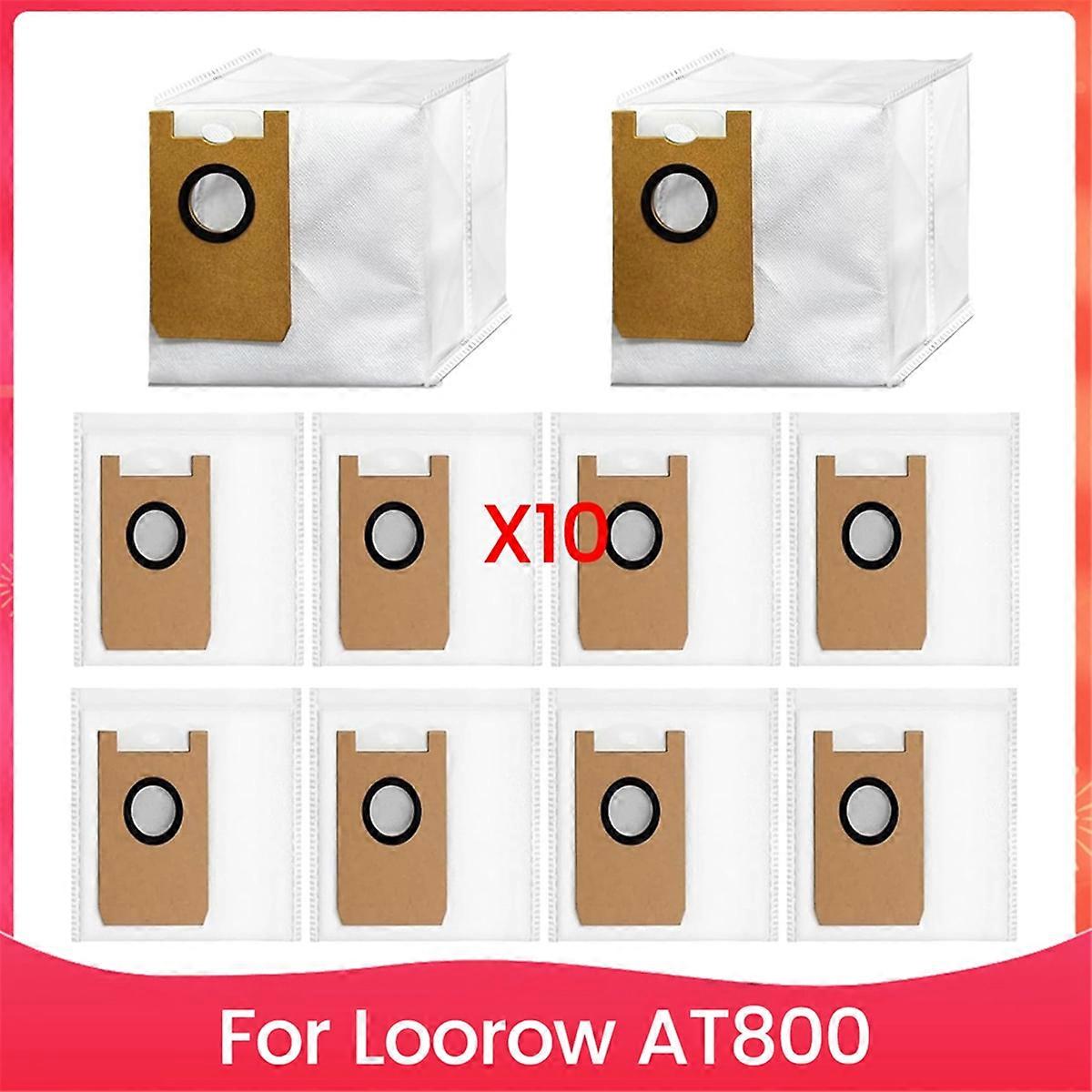 Replacement for Loorow AT800 Dust Bag,Replace Dust Bags for Loorow AT800 Robot Vacuum (10 Pack)