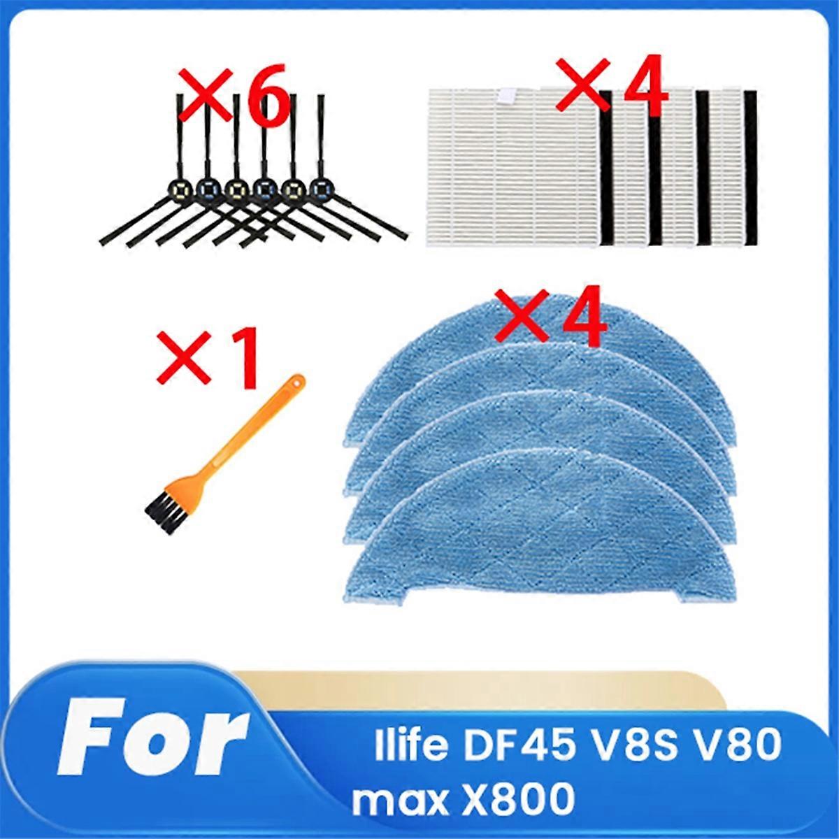15 Pcs For Ilife DF45 V8S V80max X800 Robot Vacuum Cleaner Parts