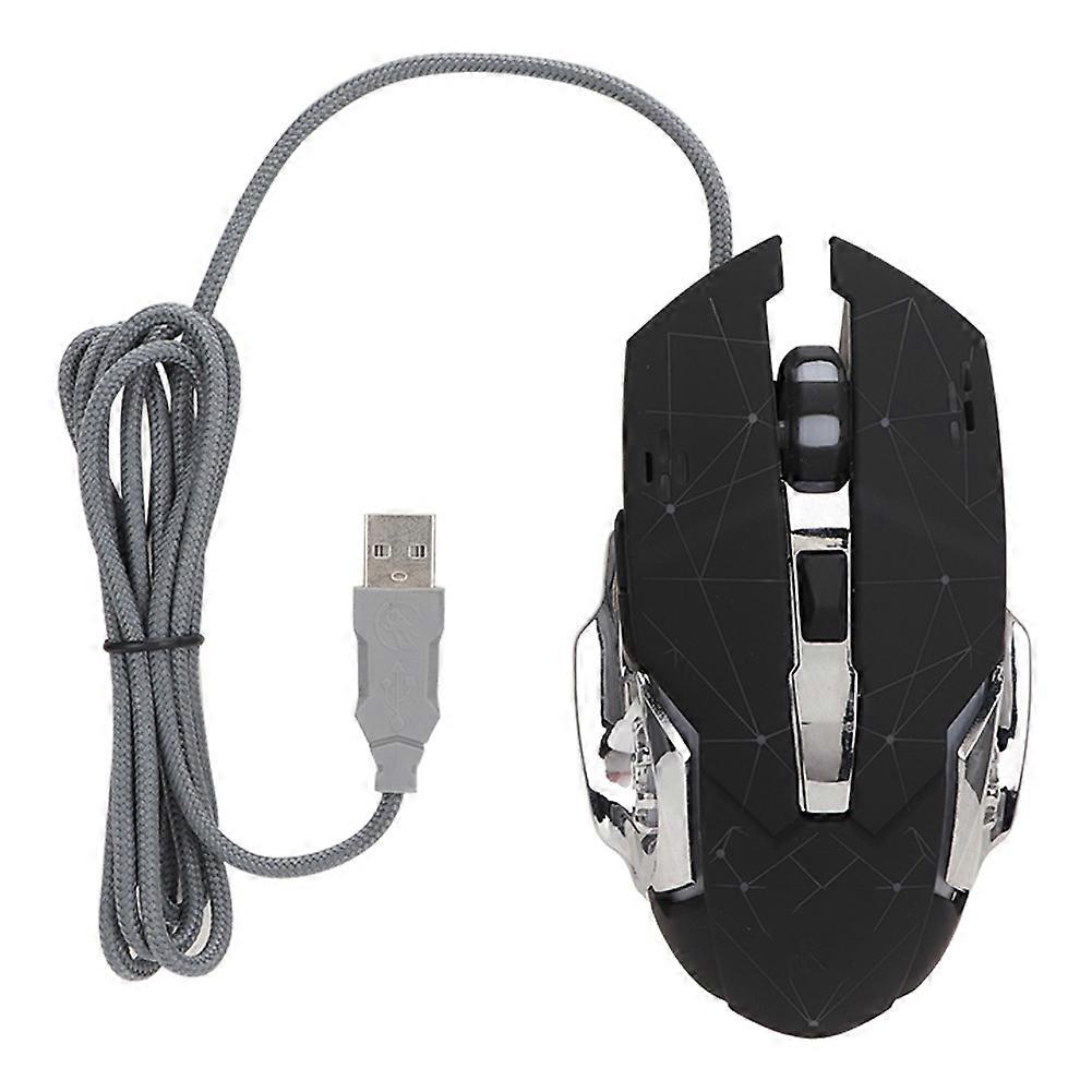 Precision Gaming Partner, Ergonomic Optical Computer Mouse With Adjustable DPI And Cool LED Backlight, Ideal For Intense Gaming Sessions, Silent