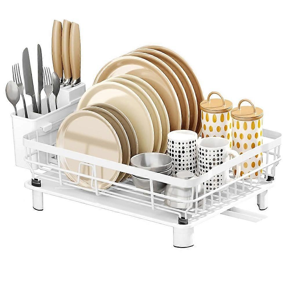 Dish Drainer Compact Dish Rack for Kitchen Countertops