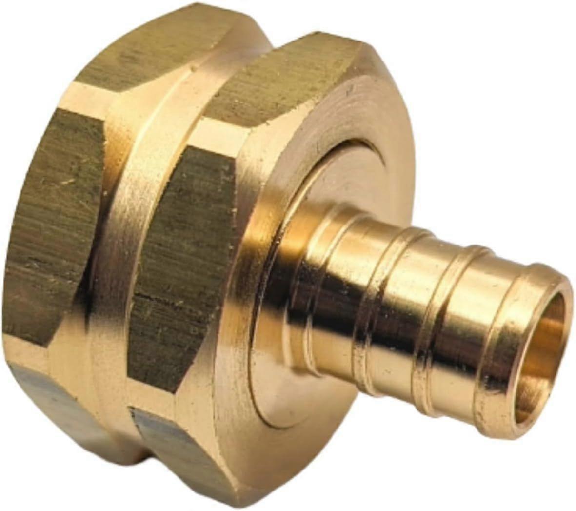 2025 High quality brand new Brass Garden Hose Adapter Swivel Fitting, 1/2 PEX