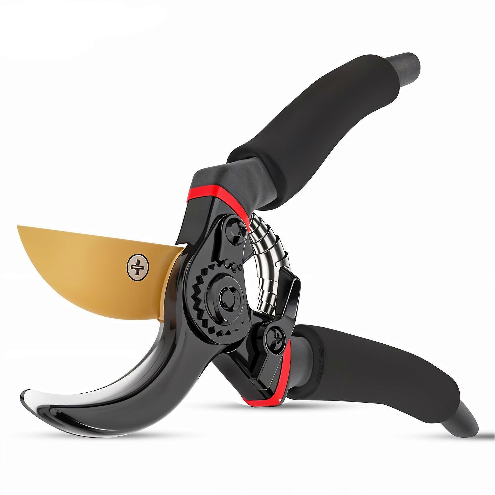 Professional Ultra Sharp Ergonomic Grip Bypass Pruning Shears for Cutting of Branches 8.5'