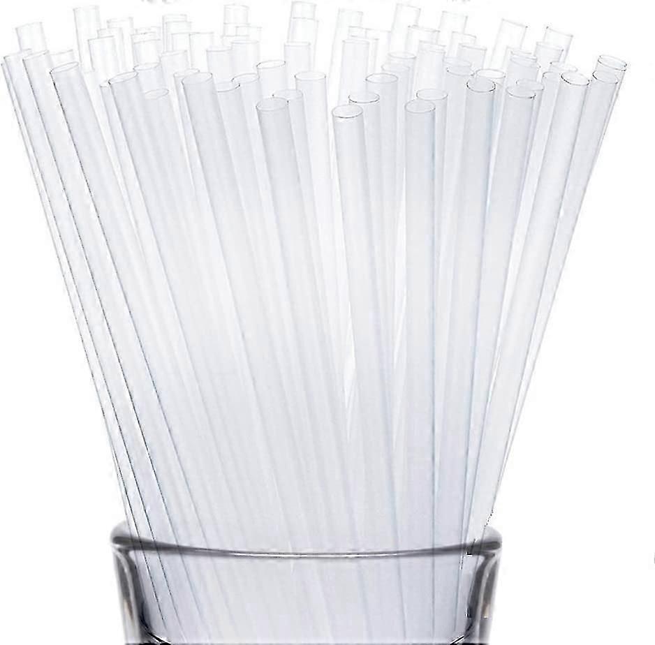 Plastic Drinking Straws Disposable Kid Friendly (Clear, 250)