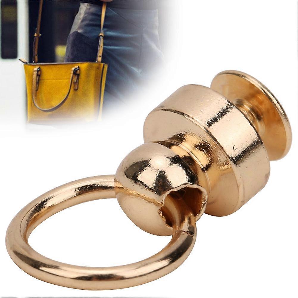 20 Set 9mm Brass O Ring Head Button Stud Rivets for Leather Craft