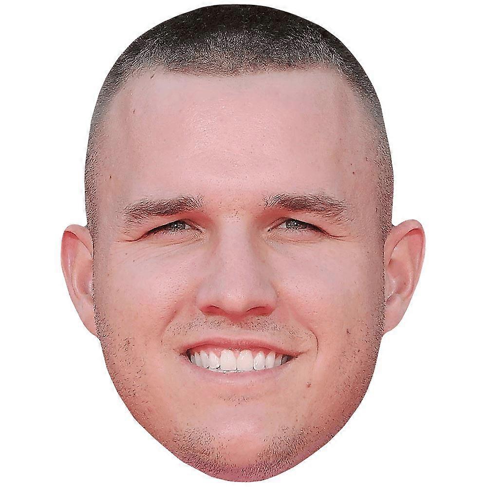 Mike Trout (Smile) Celebrity Mask, Flat Card Face