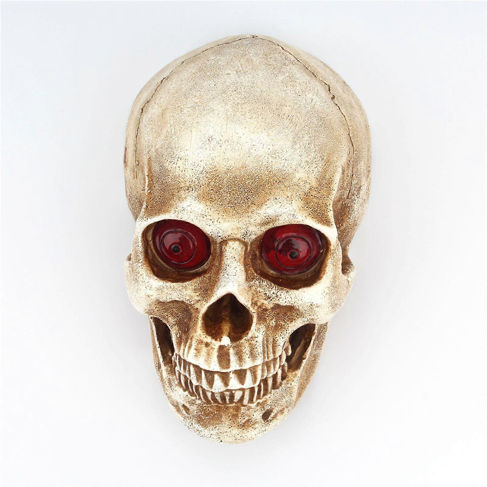 Halloween Wall-mounted Skull Head Lights Luminous Skeleton Statues Lights
