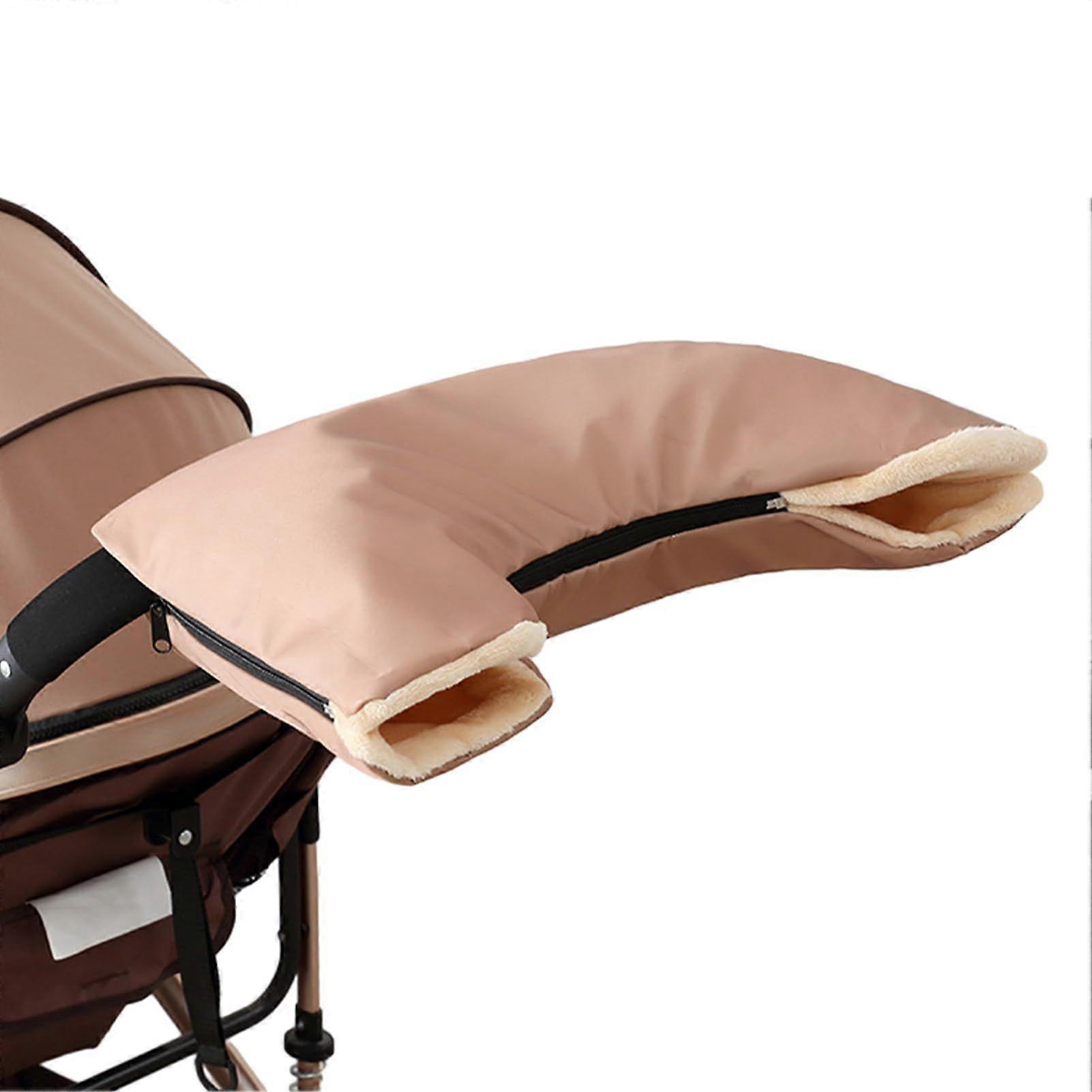 Stroller warm gloves, stroller bag, stroller warm gloves, comfortable and breathable insulated stroller gloves, plush lined stroller warm gloves