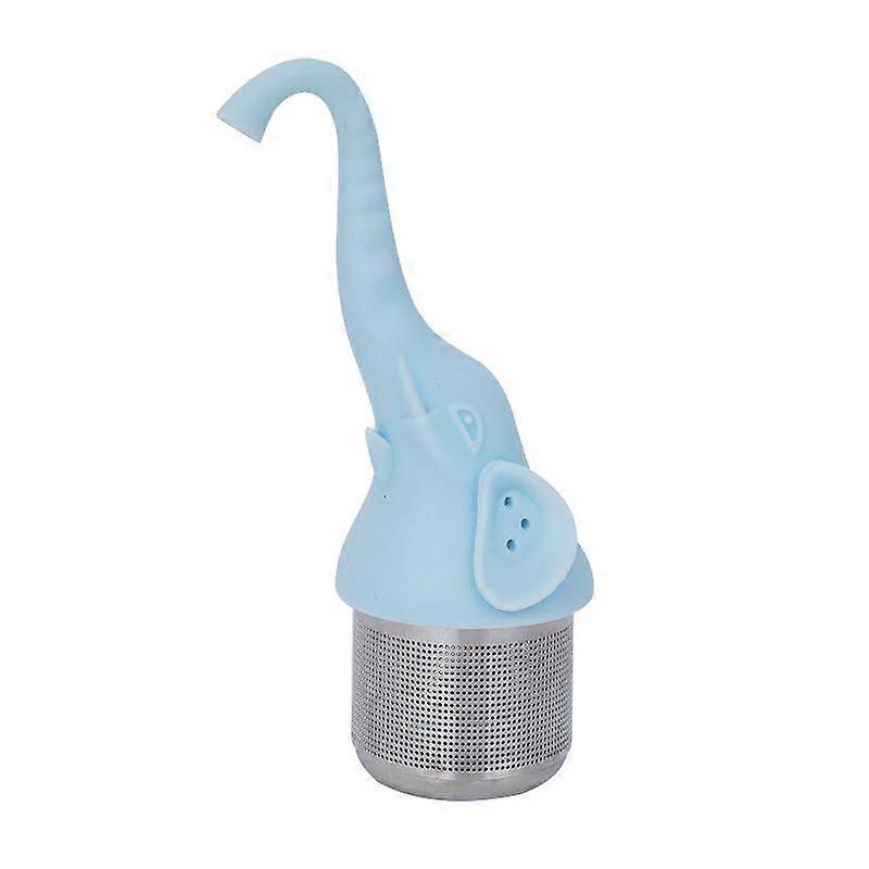 1 piece elephant tea infuser tea strainer tea stand multi-color(blue)
