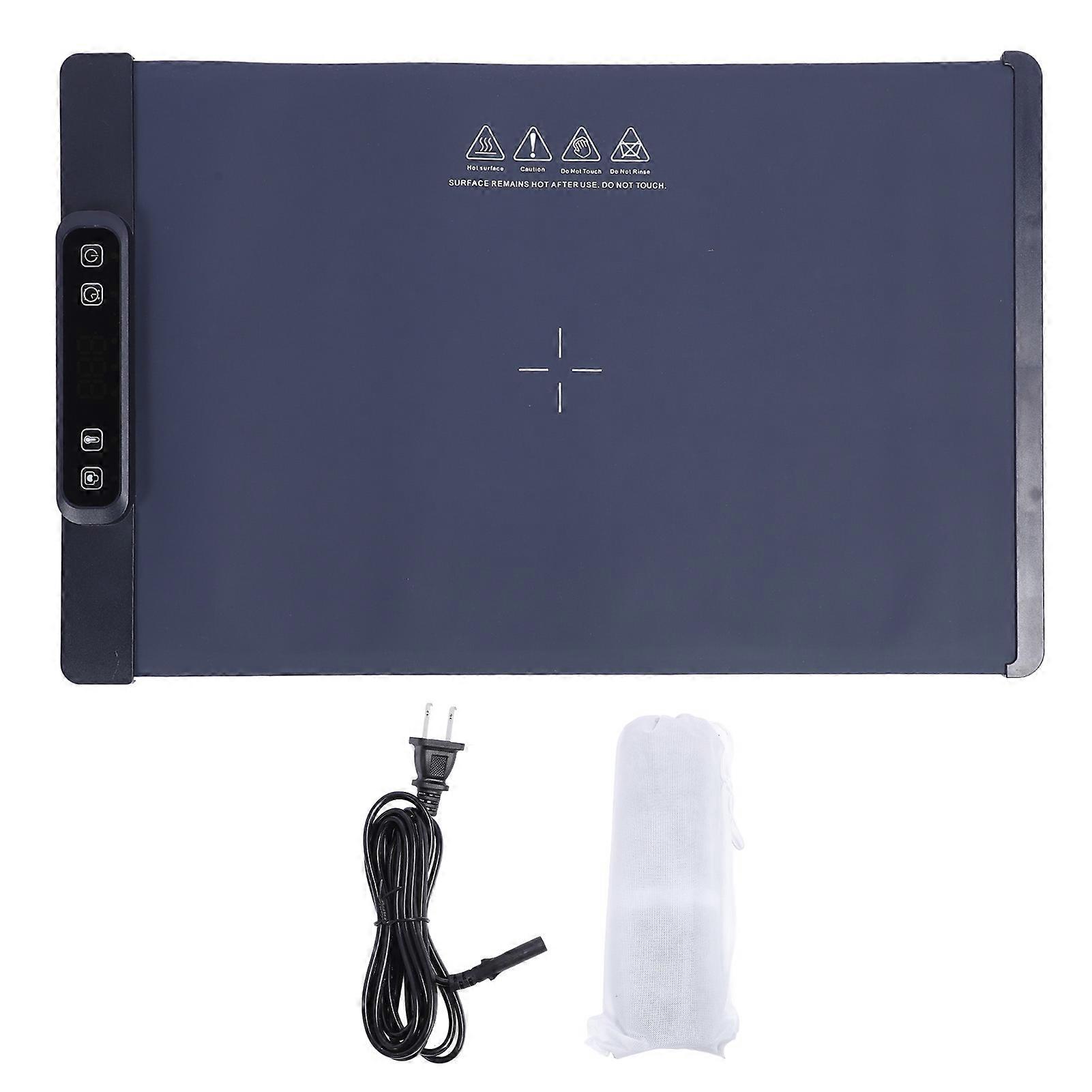 Mat Silicone Electric Warming Tray Foldable Heater Food Pad with 3 Temperature Levels for Parties Gatherings Everyday Use