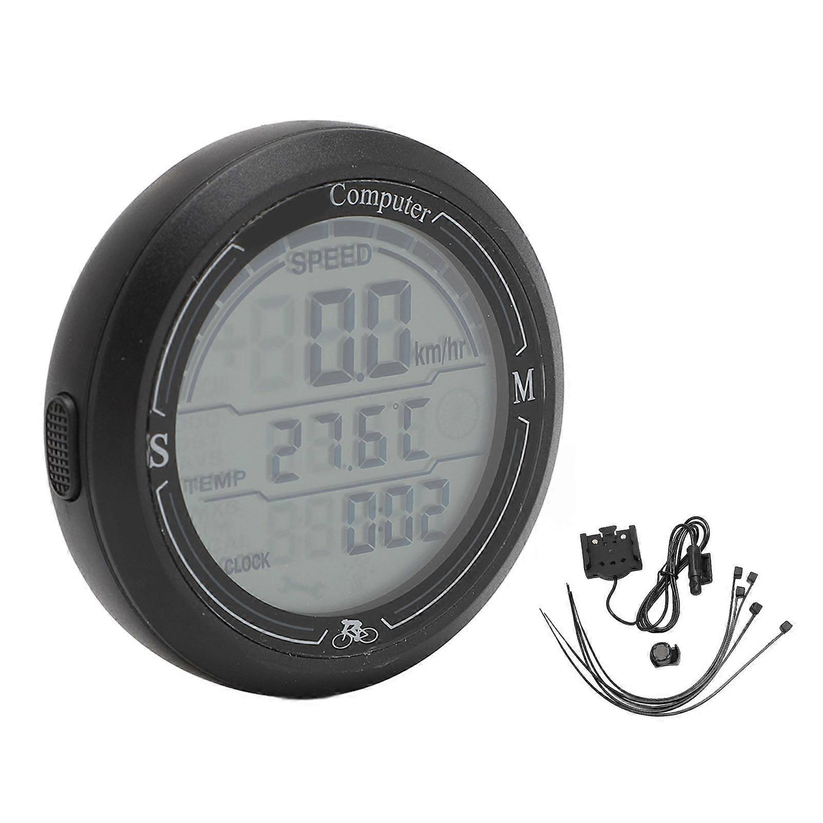 Cycling Speedometer Odometer Multi Function Electronic Speed Tester Temperature Time Display Cycle Computer