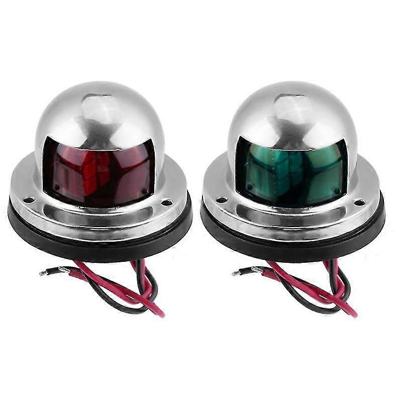 One Pair Led 12v Navigation Lights Red And Green Lights Marine Sailing Signal Lights