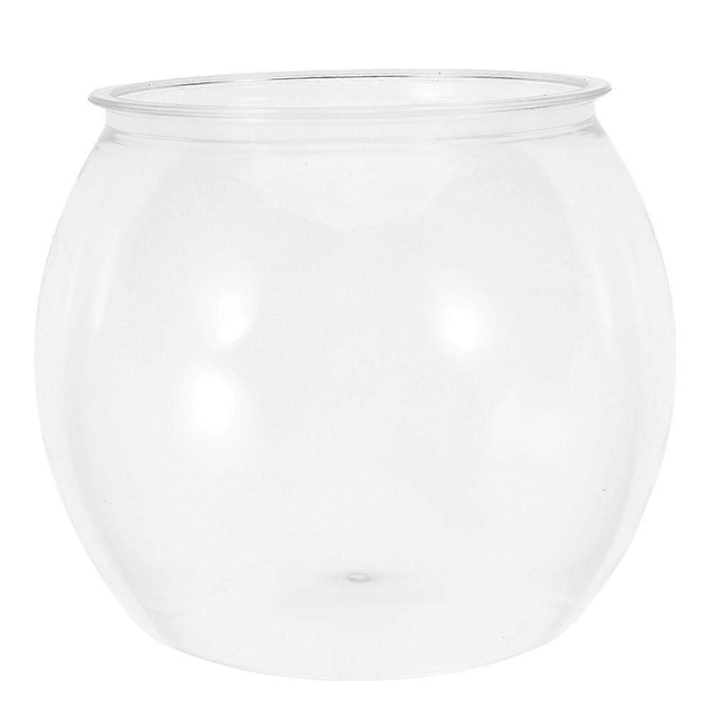 Round Fish Bowl Unbreakable Plastic Betta Tank Globe Desktop Small Aquarium Decorative Fish Bowl For Home Office Tabletop Plant Tank