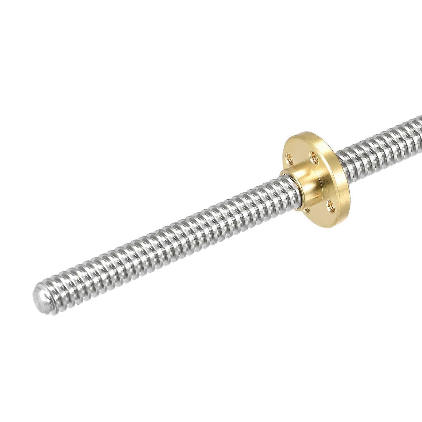 200mm T8x2mm Full Thread Lead Screw with Brass Nut Kit for 3D Printers and CNC Machines