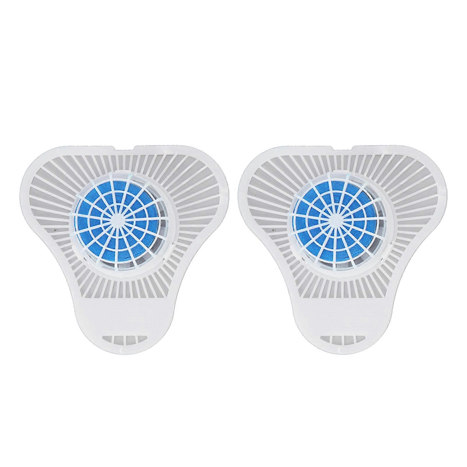 2pcs Triangular Block Prevents Clogging Spray Proof Urinal Deodorant Aroma Ball for Home Office School