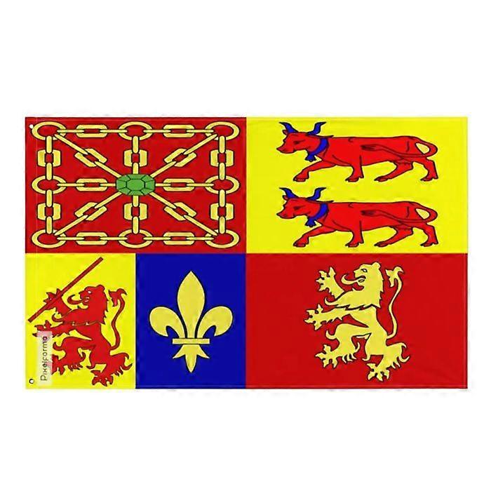 Flag Pyrénées-Atlantiques – 64 x 96 cm – Polyester – Iron eyelets – Durable