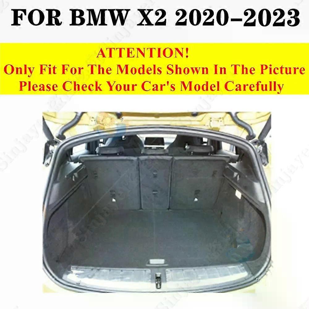 Hög sida bil bagagematta för BMW X2 2024 2023 2022 2021 2020 bagagerumsfack Pad Bakre lastfoder Interiör Mattskydd Skydd Skydd