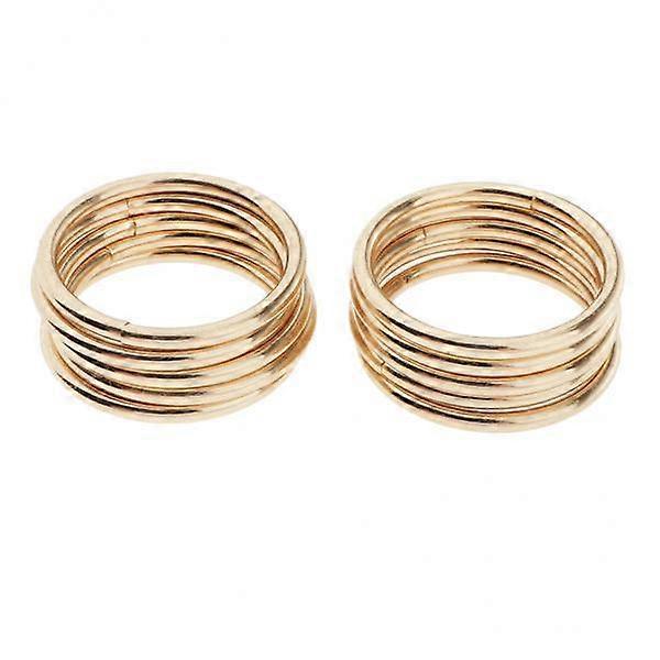 2x 10 Round Rings Close Hoops Iron Loop for Crafts DIY