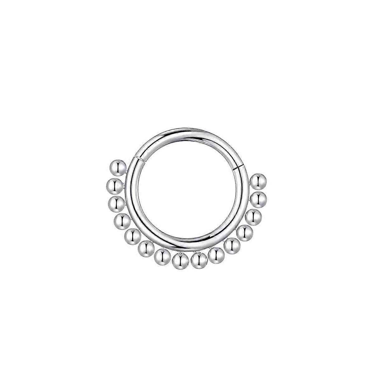 2026 Unisex 1Pc 316L Chirurgenstahl Segment Nasenringe Hoop Cz Septum Clicker
