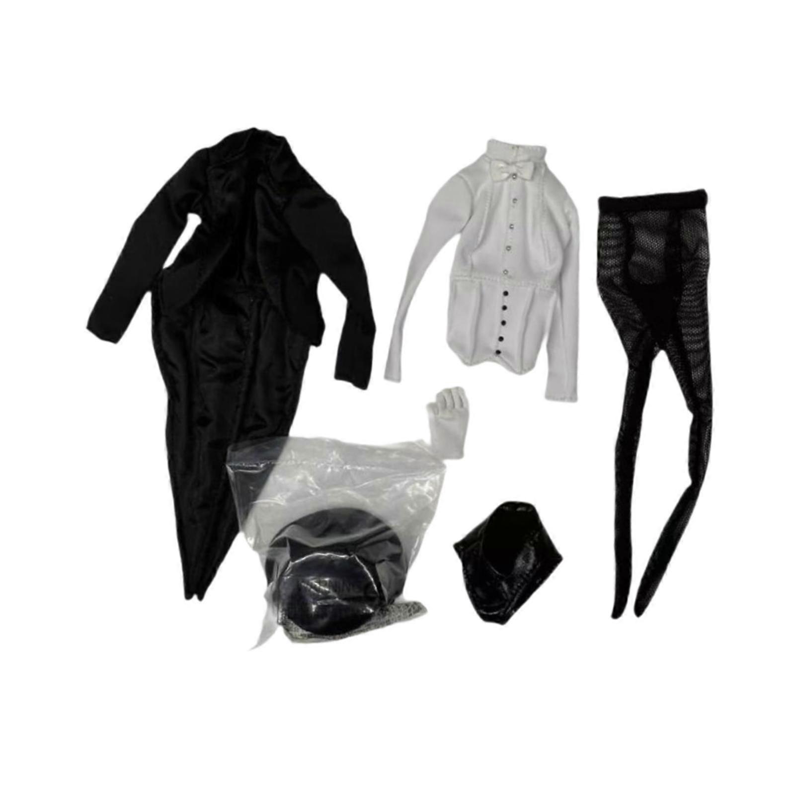 1/6 Action Figures Tuxedo Set Outfit Costume for 12" Female Action Figure