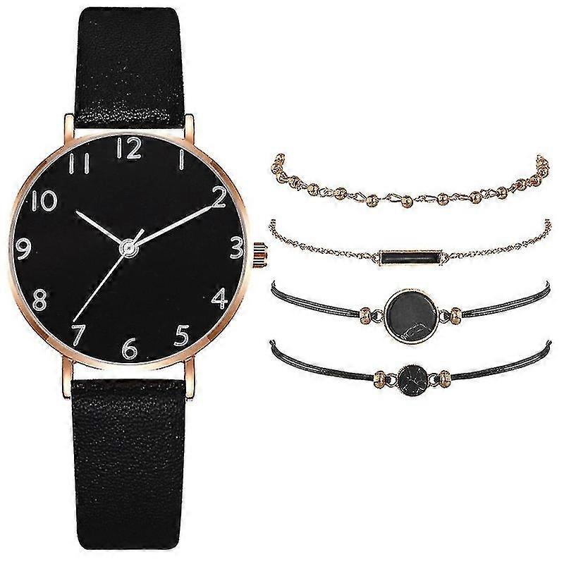 Moda Relógio de Quartzo para Mulheres Rodada Dial Pulseira Presente Color07