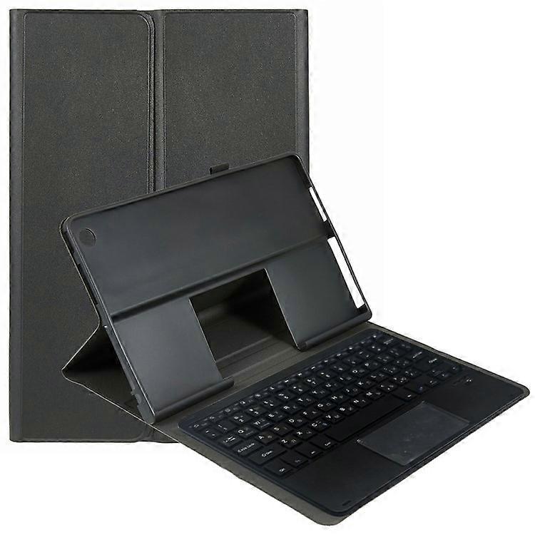 Compatible For Lenovo Tab Plus Leather Case with English Ukrainian Bluetooth-Compatible Keyboard Tablet Cover with Touchpad
