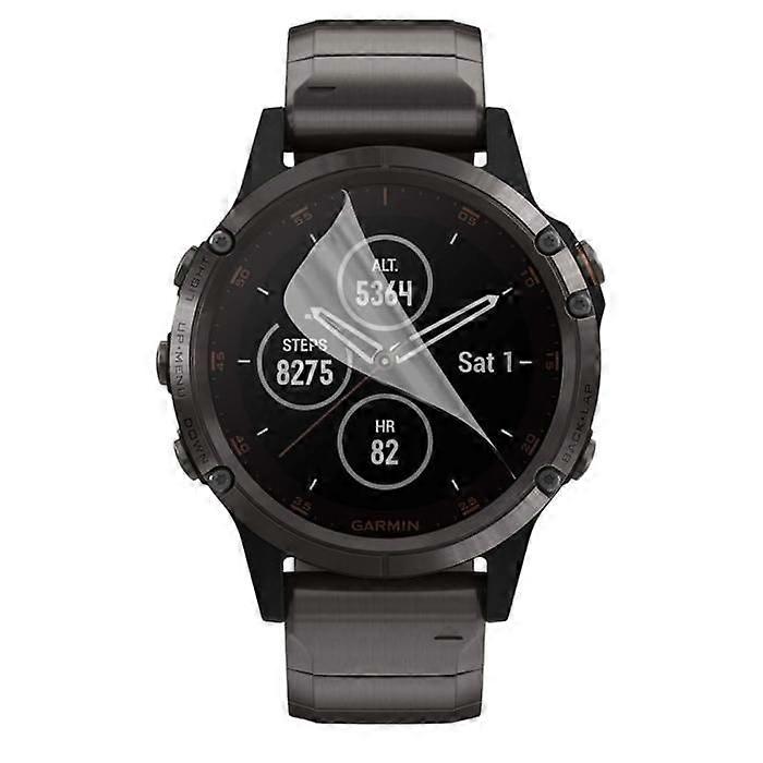 Skärmskydd för Garmin Fenix ​​5 Plus [6-pack] Ultratunn, resistent plastskyddsfilm Phonillico