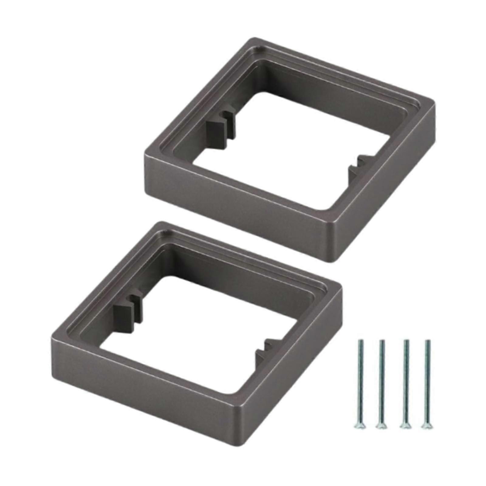 2 Pieces Single Socket Spacers Wall Plate Spacers Square Electrical Outlet Box