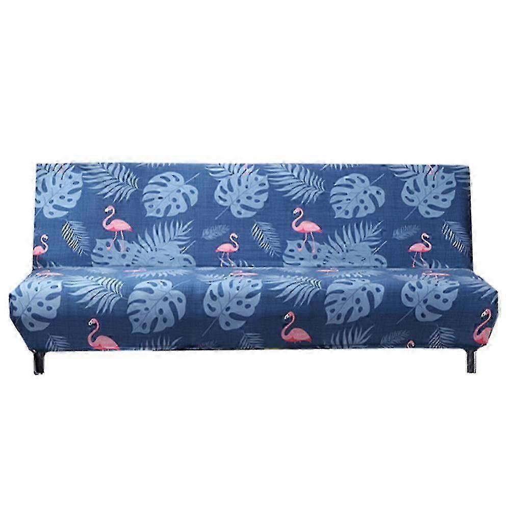 Armless Sofa Bed Cover Elastic Folding Couch Sofa Cover Fits Folding Sofa Bed Without Armrests (160-190cm)
