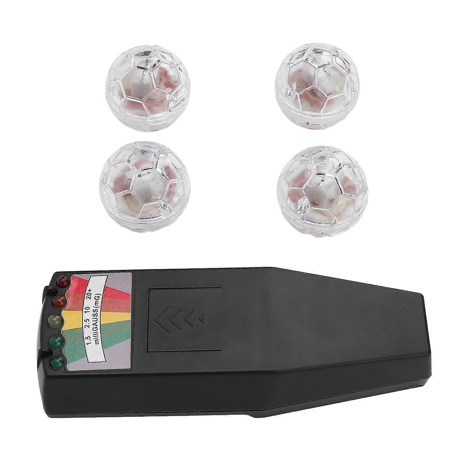 Ghost Hunting Equipment Kit EMF Electromagnetic Field Meter Paranormal Detector with 4 Motion Activated Light Up Cat Balls for Home Office 