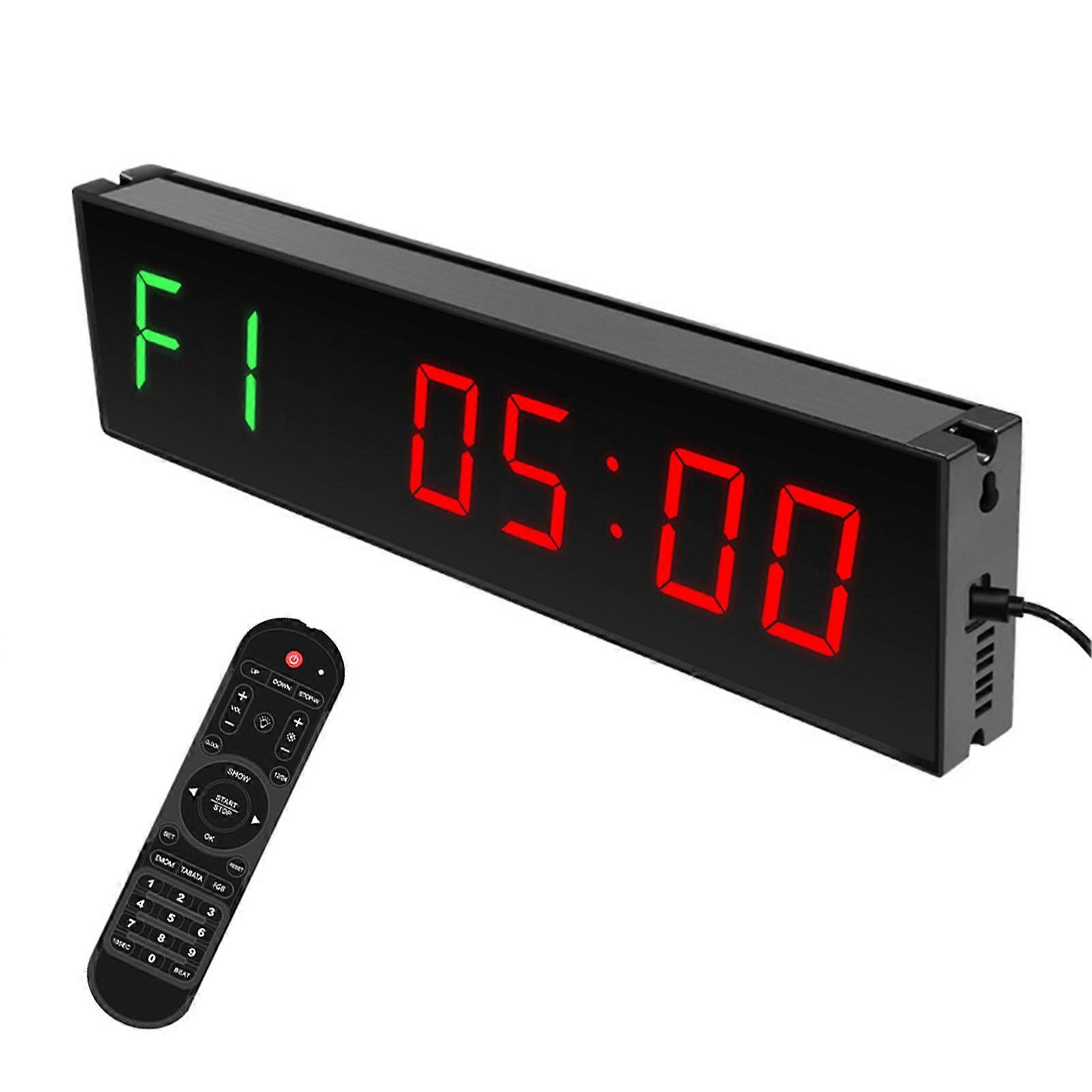 LED Digital Gym Timer Countdown Wireless Remote Control Timer for Exercise Fitness