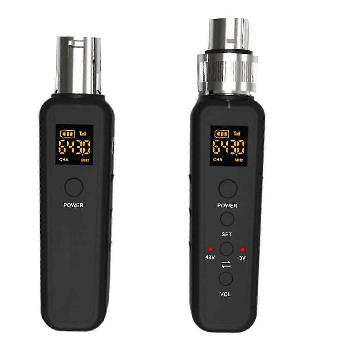 Uhf Wireless Microphone Converter Xlr Transmitter Receiver for Microphone Guitar Transmitter Receiv