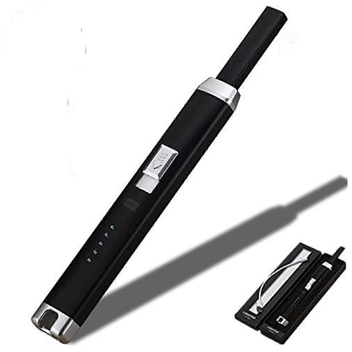USB Rechargeable Plasma Arc Lighter with Safety Lock and Power Indicator, Suitable for Various Uses and Environments