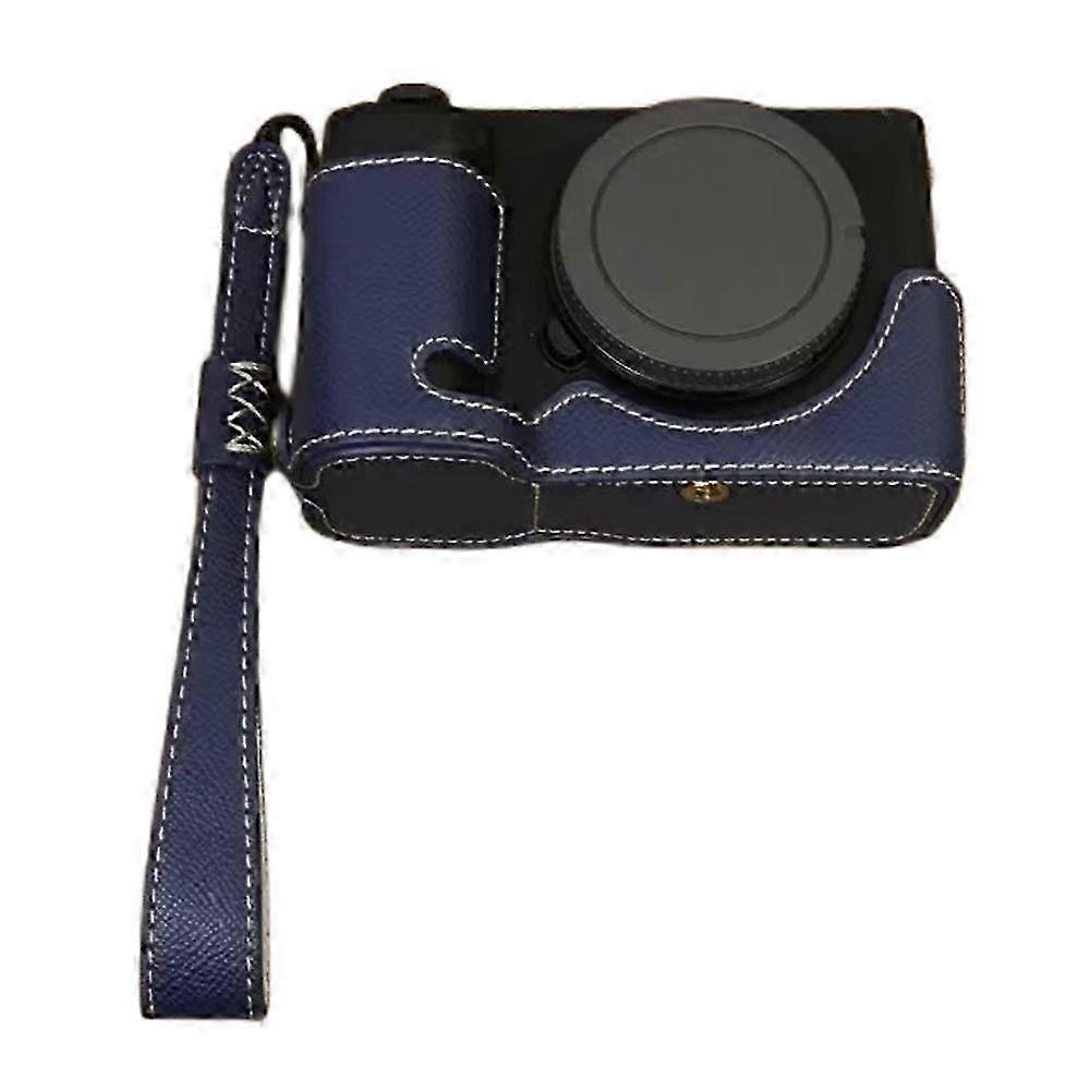 Type E PU Leather Camera Bottom Cover Half Body Case for Compatible with Sony ZV-E1