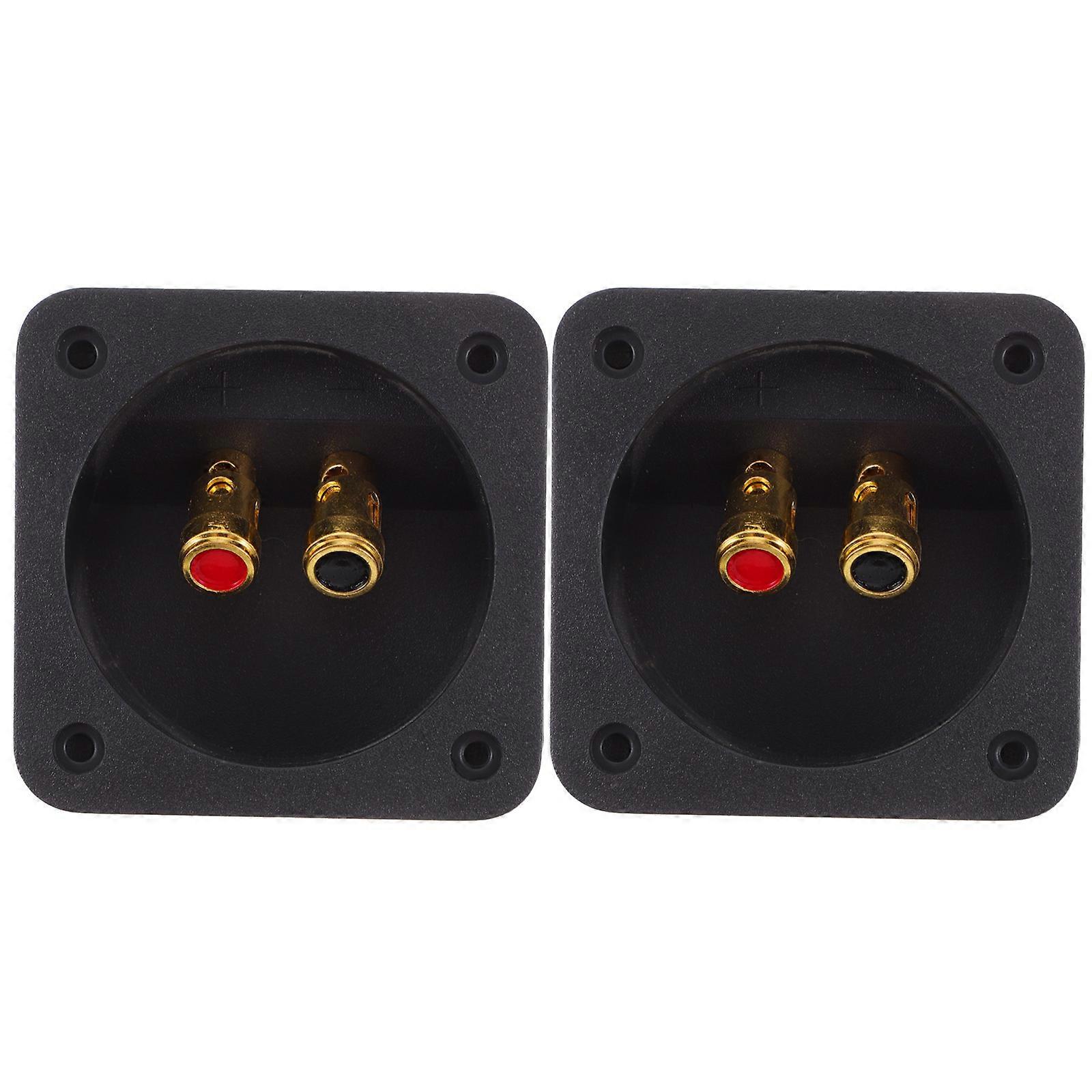 Speaker Wire Connectors with Positive and Negative Flags for Proper Wiring