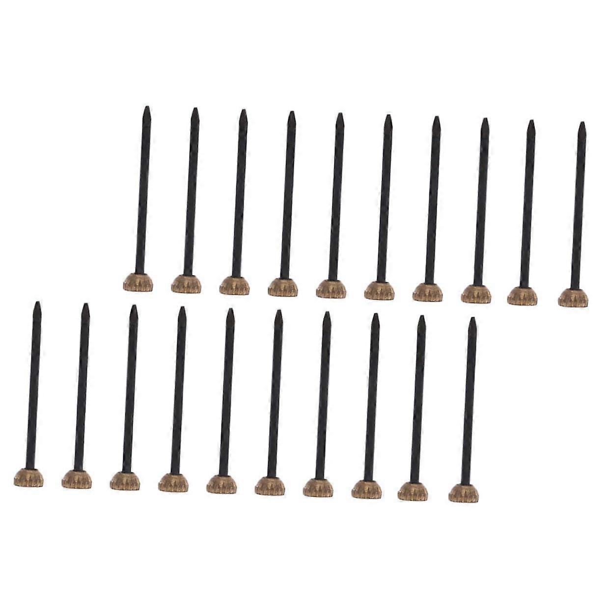 Brass Head Nails For Picture Frames 100-Piece Set Hanging Nails Brass Color