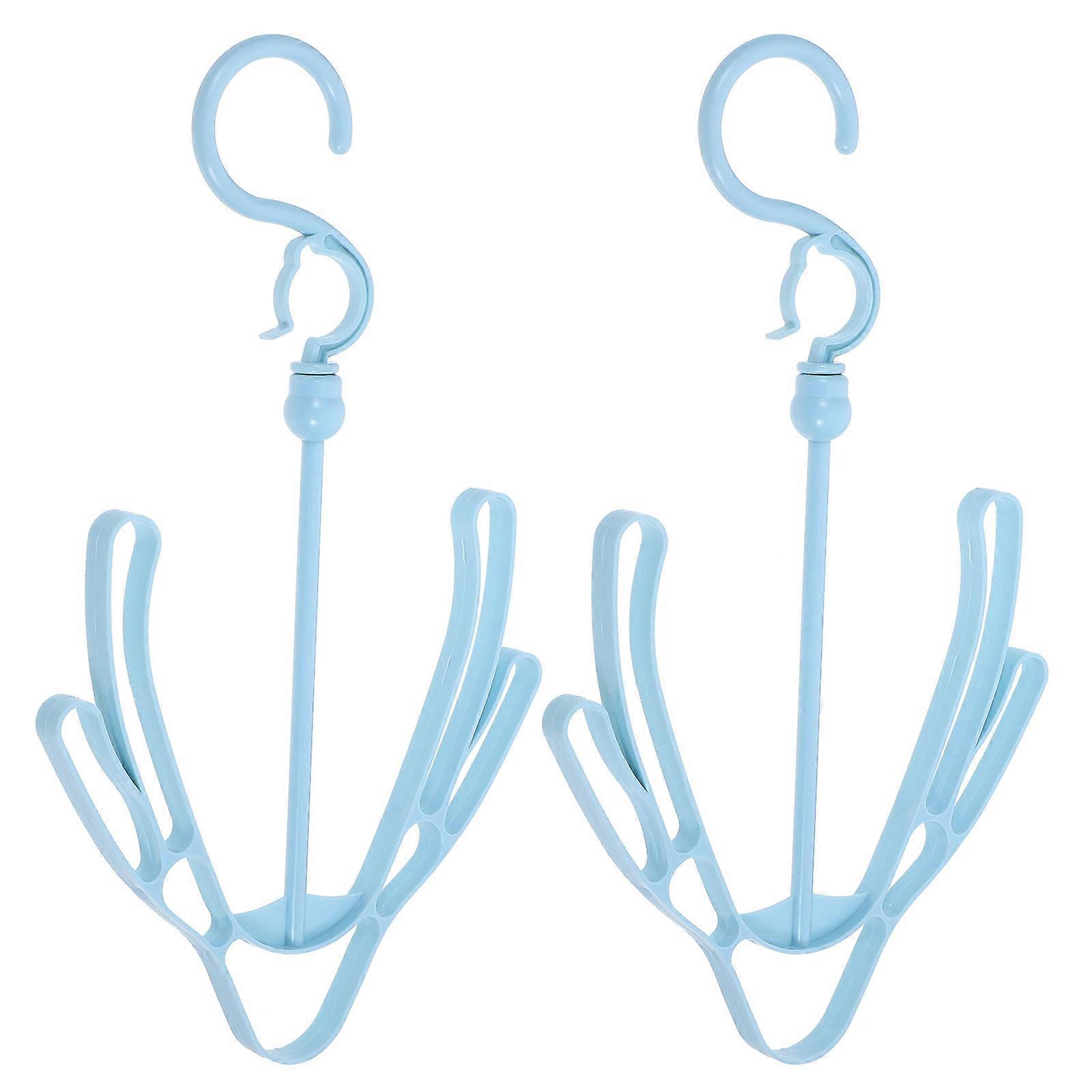 Strong Plastic Shoes Drying Rack with Hooks for Easy Storage